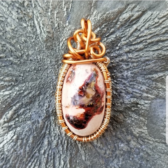 The Krystal Perspective Jewelry - Opal Copper Pendant